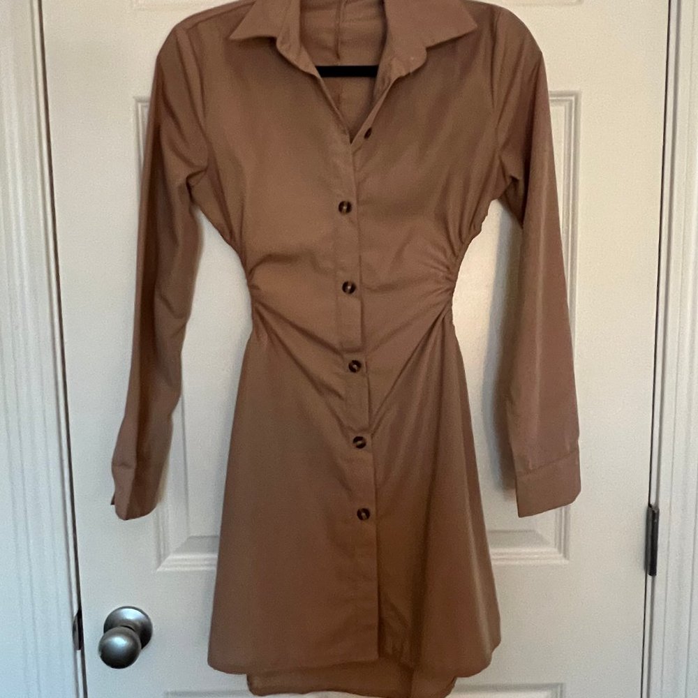 Button down shirt dress